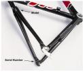 Recalled 2005 R2.5 Model Carbon Fiber Bicycle Frame