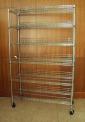 Recalled chrome shelving unit