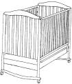 The Christine model (item 210) Crib