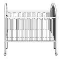 Crib without scrolls (item no. 2368) 