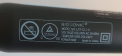 Rating label on recalled hair curling iron