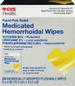 Recalled CVS Health Medicated Hemorrhoidal Wipes