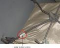 Model Number Location on Recalled Play Yard with Bassinet