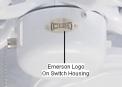 Emerson Logo on Switch Housing of recalled fan