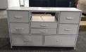 Recalled Furnulem Fabric 8-Drawer Dresser in white (front)