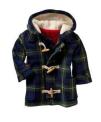 Recalled babyGap Children's Blue Plaid Toggle Coat