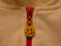 Zipper of recalled garment