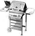 Grillmaster gas grill with side burner