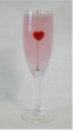 Recalled Gel Candle - Champagne Glass with Heart, Model #502