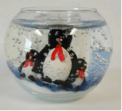 Recalled Gel Candle - Round Shape with Penguins, Model #604