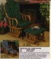 Recalled "Nostalgic Oak" Bentwood Glider Rocker