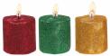 Recalled Candele glitter candles (three-inch)