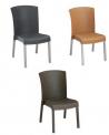 Grosfillex Havana commercial side chairs.