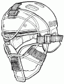 Image of facemask and helmet