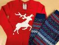 Recalled pajama set – reindeer print