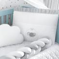 Recalled 9-Piece Gray Baby Elephant Braided Crib Bedding Set, 149576