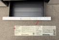 The model number can be found on the label on the inside of the bottom drawer