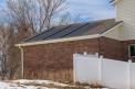 Installed solar system including recalled shingles and jumper modules