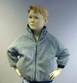 Recalled USA Olympic brand reversible boys jacket, polar fleece gray side