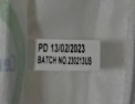 Date code tag on recalled mattress