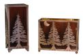 Recalled Mica Tree Candleholders