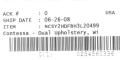 Picture of shipping label