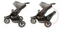 Recalled Phil & Teds e3 Strollers, shown with and without an additional seat