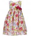Laura Ashley London Girl's Floral Clip Dot dress
