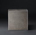 Recalled Smythson Shagreen side table smoke and steel
