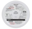 Back of recalled hardwired USI Electric 2-in-1 Photoelectric Smoke & Fire + Carbon Monoxide alarm Model MPC122S with a manufacturing date code of 2017JUN02 