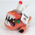 Recalled toy with attached card stating “WARHAMMER 40,000” and “BOUNCA THE SQUIG LIMITED EDITION PLUSH”