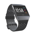 Fitbit Ionic in Charcoal/Smoke Gray, side view