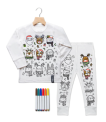 Recalled Selfie Craft Co. pajama set in Happy Holidays