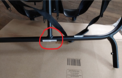 Location of model, batch and order number on Recalled Valco Baby Snap Duo Trend Strollers