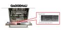Gaggenau dishwasher model and serial number location