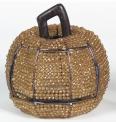 Recalled Beaded Pumpkin Tea Light Holder