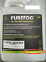 Recalled Purefog High Density Natural Fog Juice Liquid (model and lot number location)