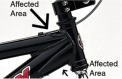Recalled Schwinn bike frame