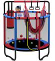 Recalled SEGMART Mini Trampoline with hammock, punching bag, hand ring and basketball board accessories (Model SOSTT051BR) 