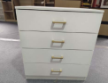 Recalled White Segmart 4-Drawer Dresser (front)