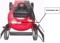 Recalled Snapper lawn mower with location of serial number