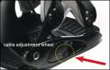 Cable adjustment wheel