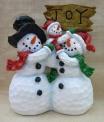 Recalled Three Snowmen with "Joy" Sign
