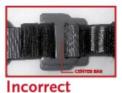 Recalled Speed Buckle Harness, incorrectly threaded