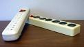 Six-outlet power strip surge protector
