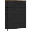 Recalled Vasicar 18-Drawer Dressers in black