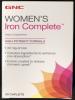 Women’s Iron Complete Supplements Recalled by GNC Due to Failure to Meet Child Resistant Closure Requirement; Risk of Poisoning