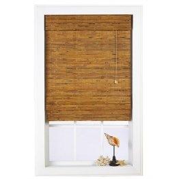 Thermal Sailcloth and Matchstick Bamboo Roman Shades