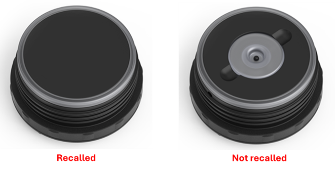 The stopper of the recalled Food Jars and Bottles has no pressure relief in the center