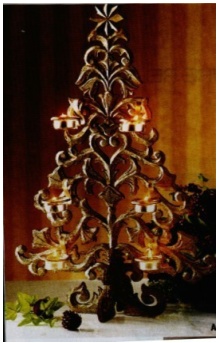 Tree-shaped candleholders